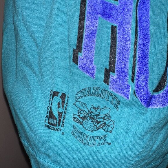 Vintage Charlotte Hornets T Shirt L Magic Johnson Ts Made In USA - Picture 2 of 13